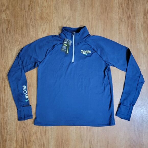 Nike Boston Marathon Therma Fit Running Jacket Navy Blue Women's Size Large L - Picture 3 of 14